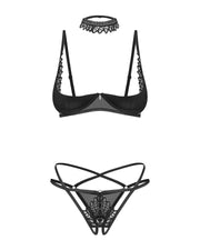Donarella komplet 3-częściowy otwarty  M/L Obsessive — zdjęcie produktu od PLAYROOM