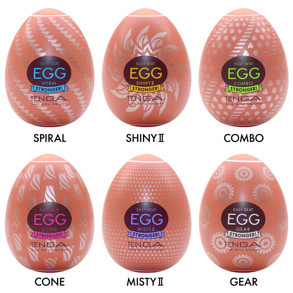 Zestaw masturbatorów Egg Variety Pack Hard Boiled II Tenga — zdjęcie produktu od PLAYROOM