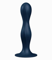 Satisfyer Double Ball-R Dark Blue – cały produkt z szeroką podstawą