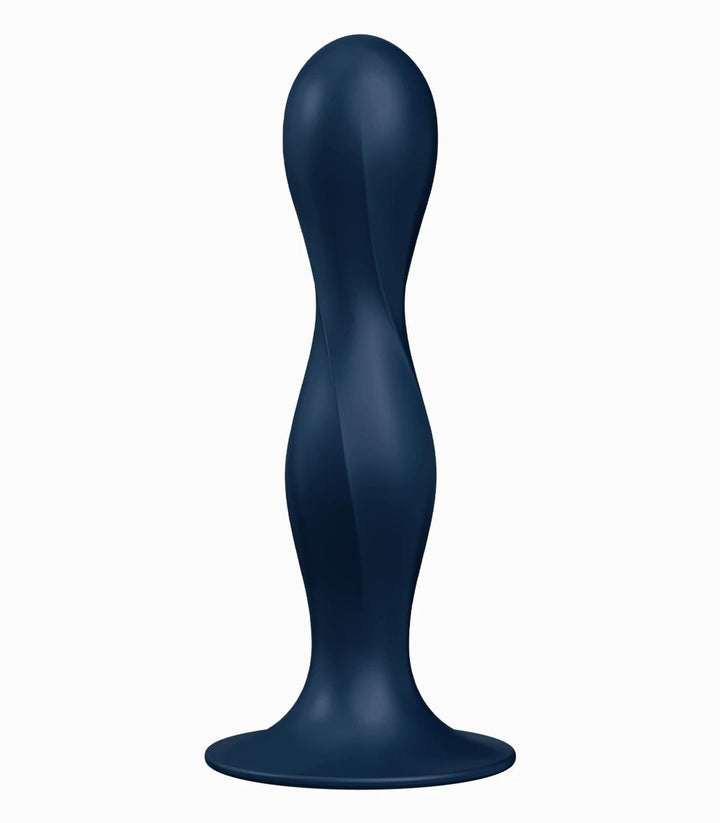 Satisfyer Double Ball-R — dildo z obciążonymi kulkami, Dark Blue