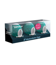 Zestaw masturbatorów Eggs set of 3 Naughty Satisfyer — zdjęcie produktu od PLAYROOM