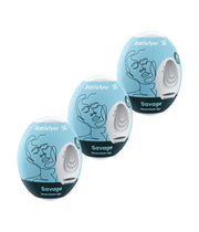 Zestaw masturbatorów Eggs set of 3 Savage Satisfyer — zdjęcie produktu od PLAYROOM