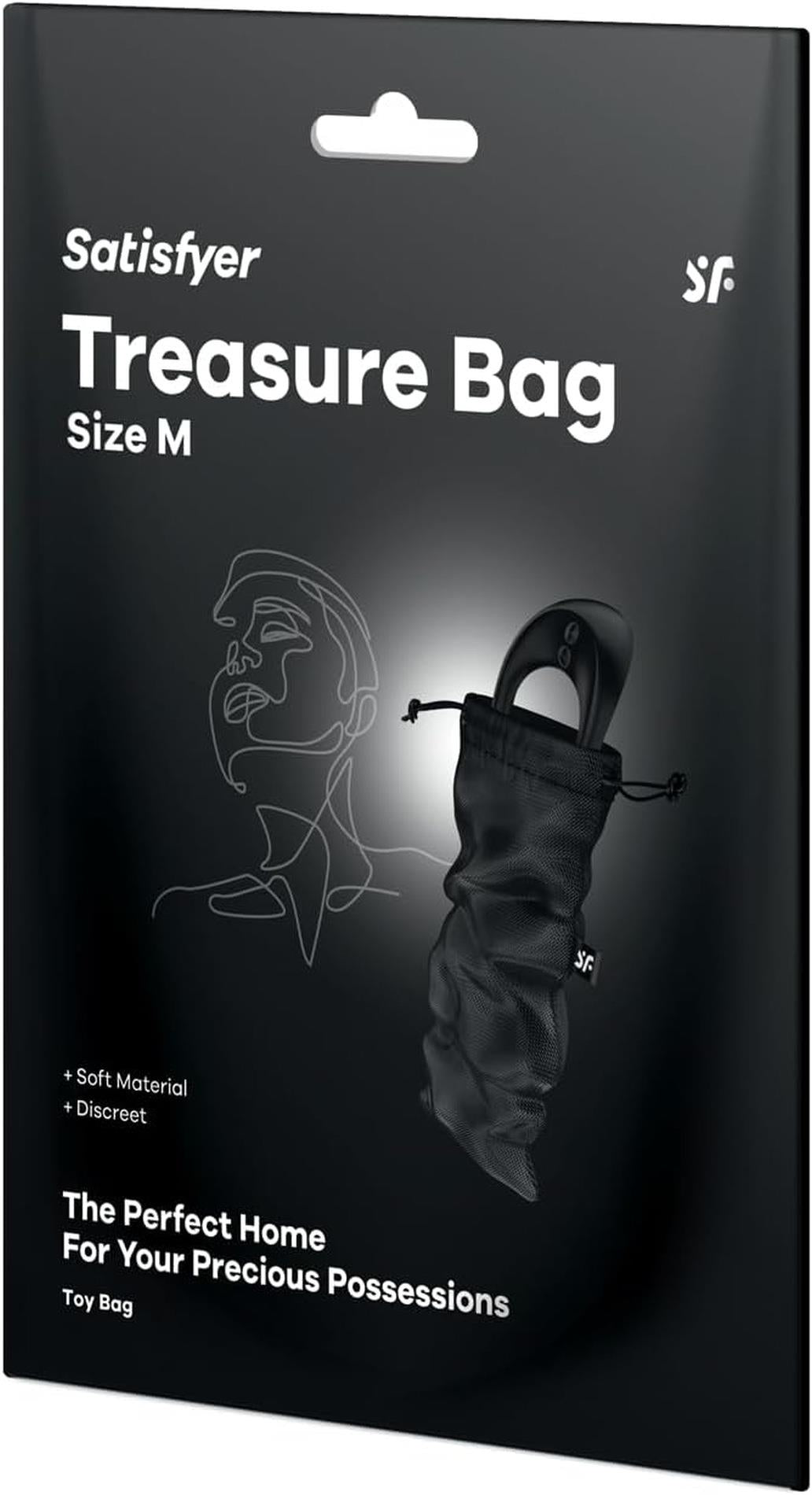 Satisfyer Treasure Bag M czarny – oryginalne opakowanie worka