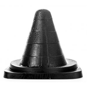 Korek analny AB68 Small Cone 19 x 13cm All Black — zdjęcie produktu od PLAYROOM