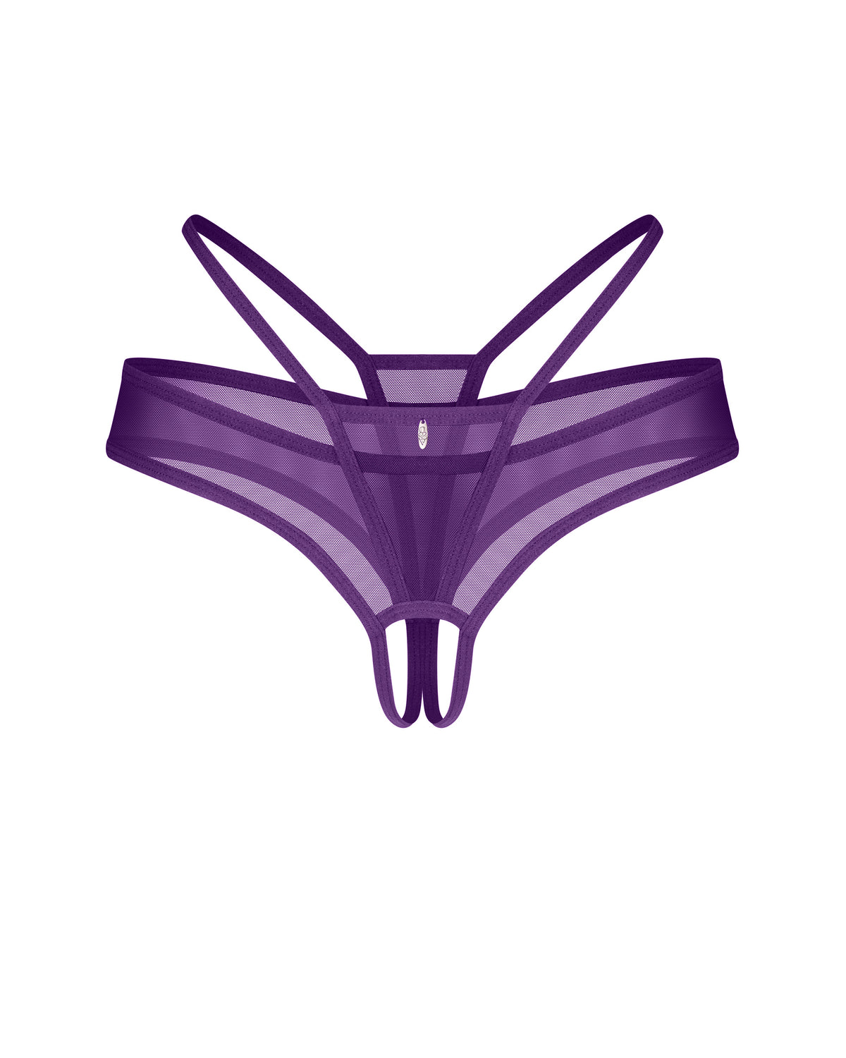 Stringi otwarte fioletowe Vibres 2XL/3XL Obsessive — zdjęcie produktu od PLAYROOM