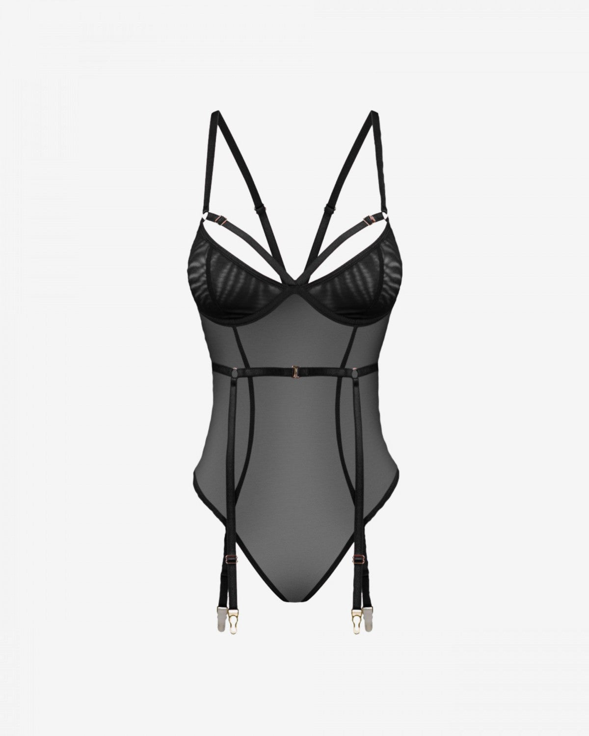 Promees Cornelia Black – body, czarny, rozmiar XS/S – ujęcie 1