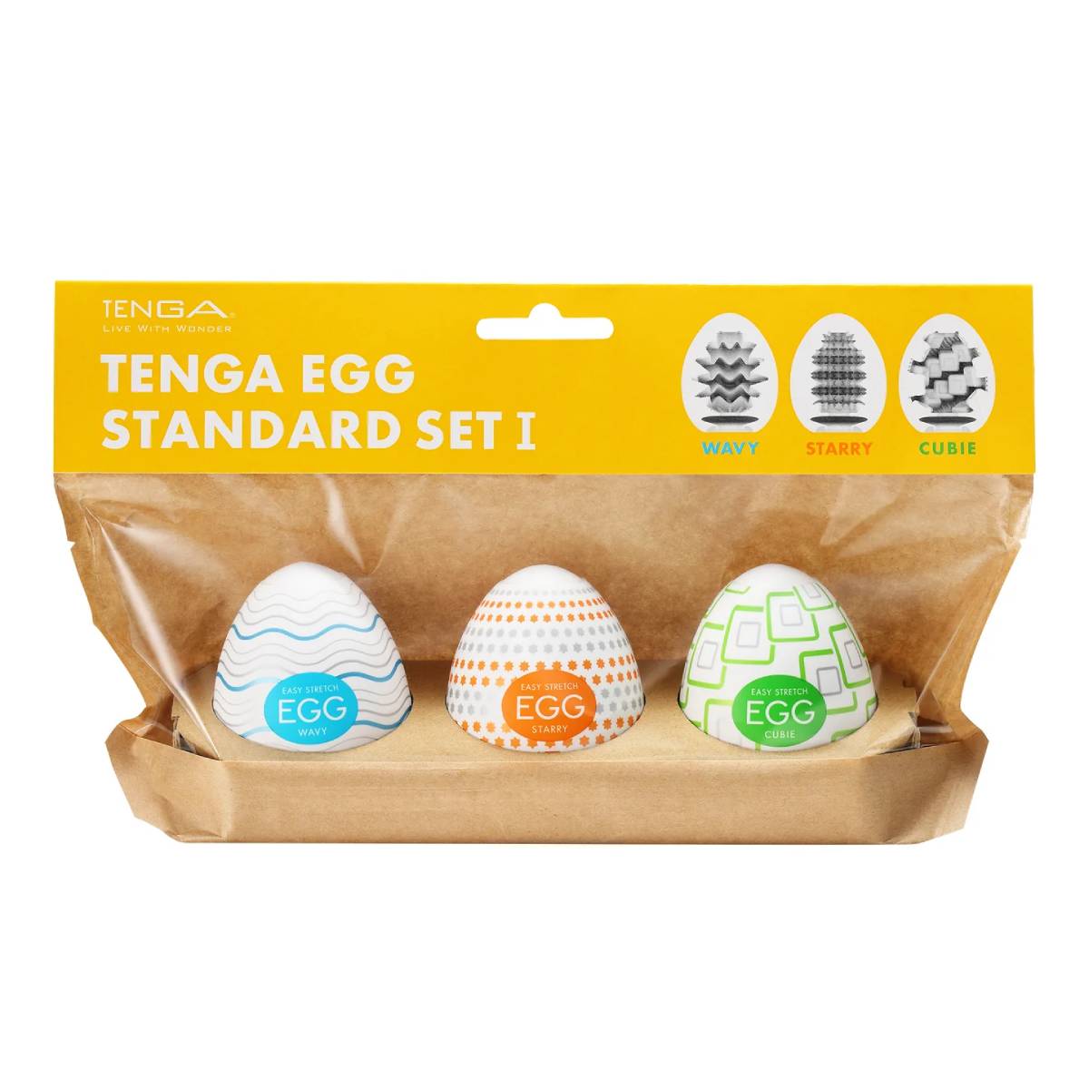 Zestaw 3 masturbatorów Egg Standard 3 Pack 1 Tenga — zdjęcie produktu od PLAYROOM