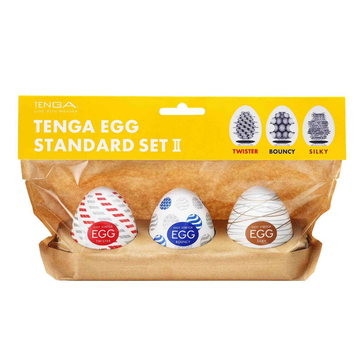 Zestaw 3 masturbatorów Egg Standard 3 Pack 2 Tenga — zdjęcie produktu od PLAYROOM