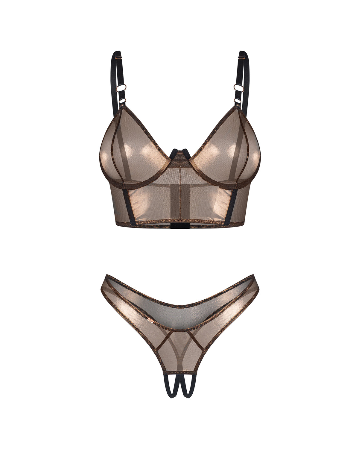 Soranna top i stringi otwarte S/M Obsessive — zdjęcie produktu od PLAYROOM