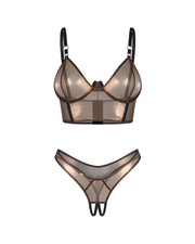 Soranna top i stringi otwarte S/M Obsessive — zdjęcie produktu od PLAYROOM