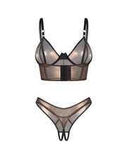 Soranna top i stringi otwarte L/XL Obsessive — zdjęcie produktu od PLAYROOM