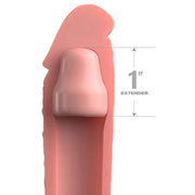 Nakładka na penisa 7" Sleeve with 1" Plug Fantasy X-tensions Elite — zdjęcie produktu od PLAYROOM