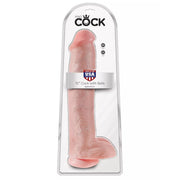 Dildo 38 cm Cock 15 inch w/balls flesh King Cock — zdjęcie produktu od PLAYROOM