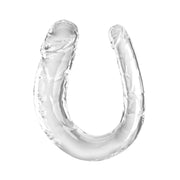 Podwójne dildo 34 cm Clear Medium Double Trouble King Cock — zdjęcie produktu od PLAYROOM