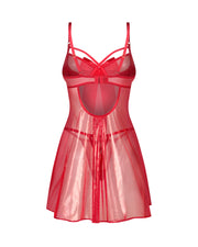 Babydoll i stringi Gifty Red L/XL Obsessive — zdjęcie produktu 2 od PLAYROOM
