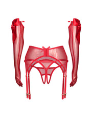Komplet 3-częściowy Gifty Red L/XL Obsessive — zdjęcie produktu 2 od PLAYROOM