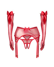 Komplet 3-częściowy Gifty Red L/XL Obsessive — zdjęcie produktu 1 od PLAYROOM