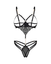 Body otwarte Matildea Black S/M Obsessive — zdjęcie produktu od PLAYROOM