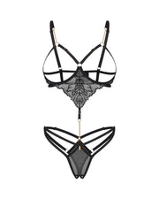 Body otwarte Matildea Black S/M Obsessive — zdjęcie produktu od PLAYROOM