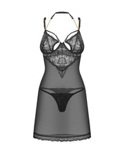 Koszulka i stringi Matildea Black S/M Obsessive — zdjęcie produktu 1 od PLAYROOM