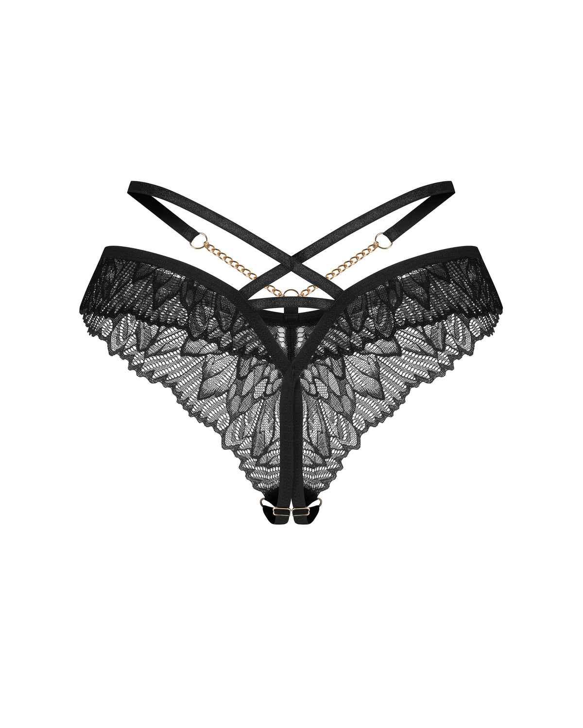 Stringi otwarte Matildea Black S/M Obsessive — zdjęcie produktu 1 od PLAYROOM