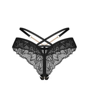 Stringi otwarte Matildea Black S/M Obsessive — zdjęcie produktu 1 od PLAYROOM