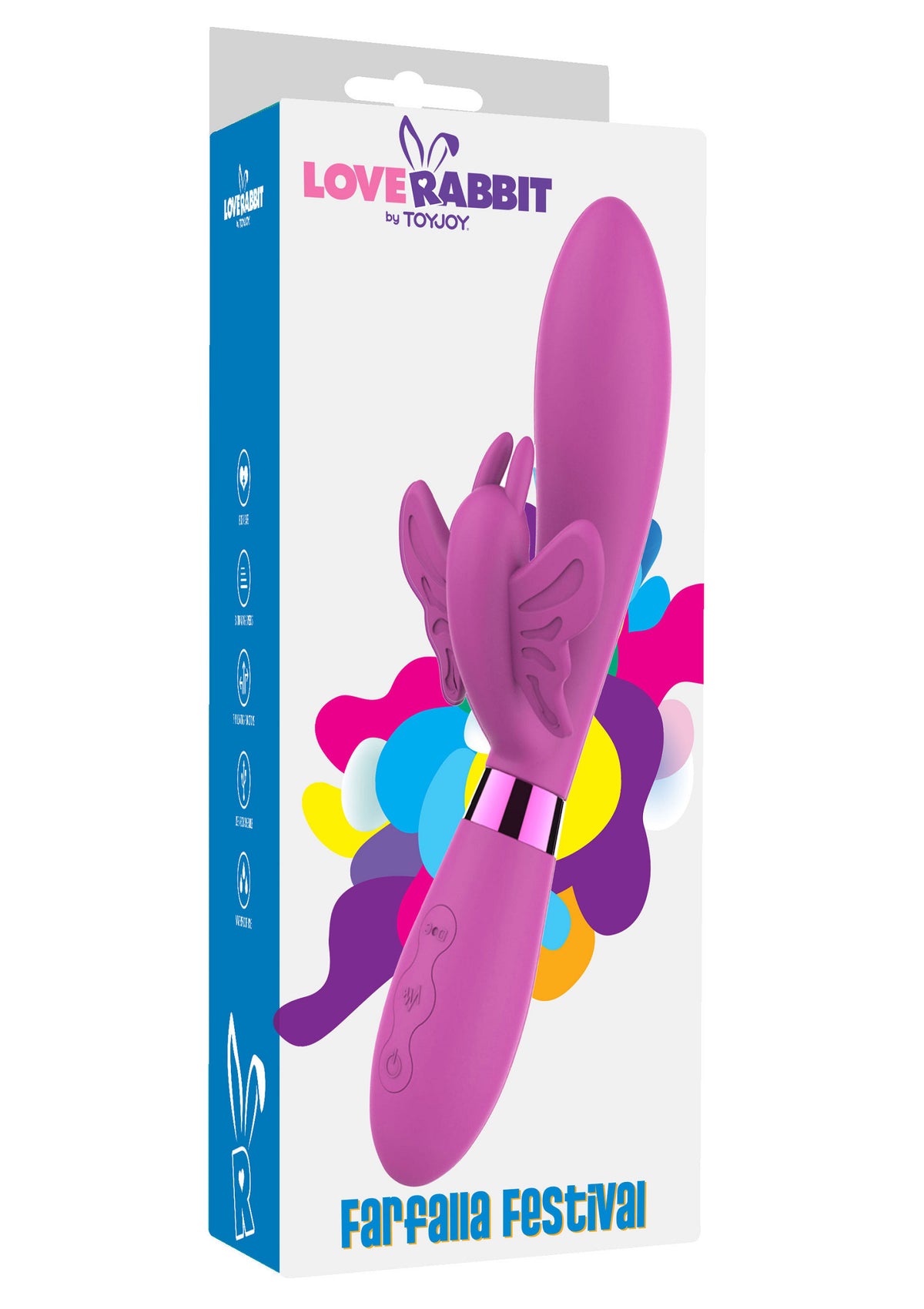 ToyJoy Love Rabbit Farfalla Festival Vibrator — fioletowy – fotografia produktu wg LaGrana