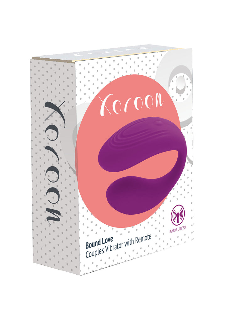 Xocoon Bound Love – wibrator dla par z pilotem, fioletowy