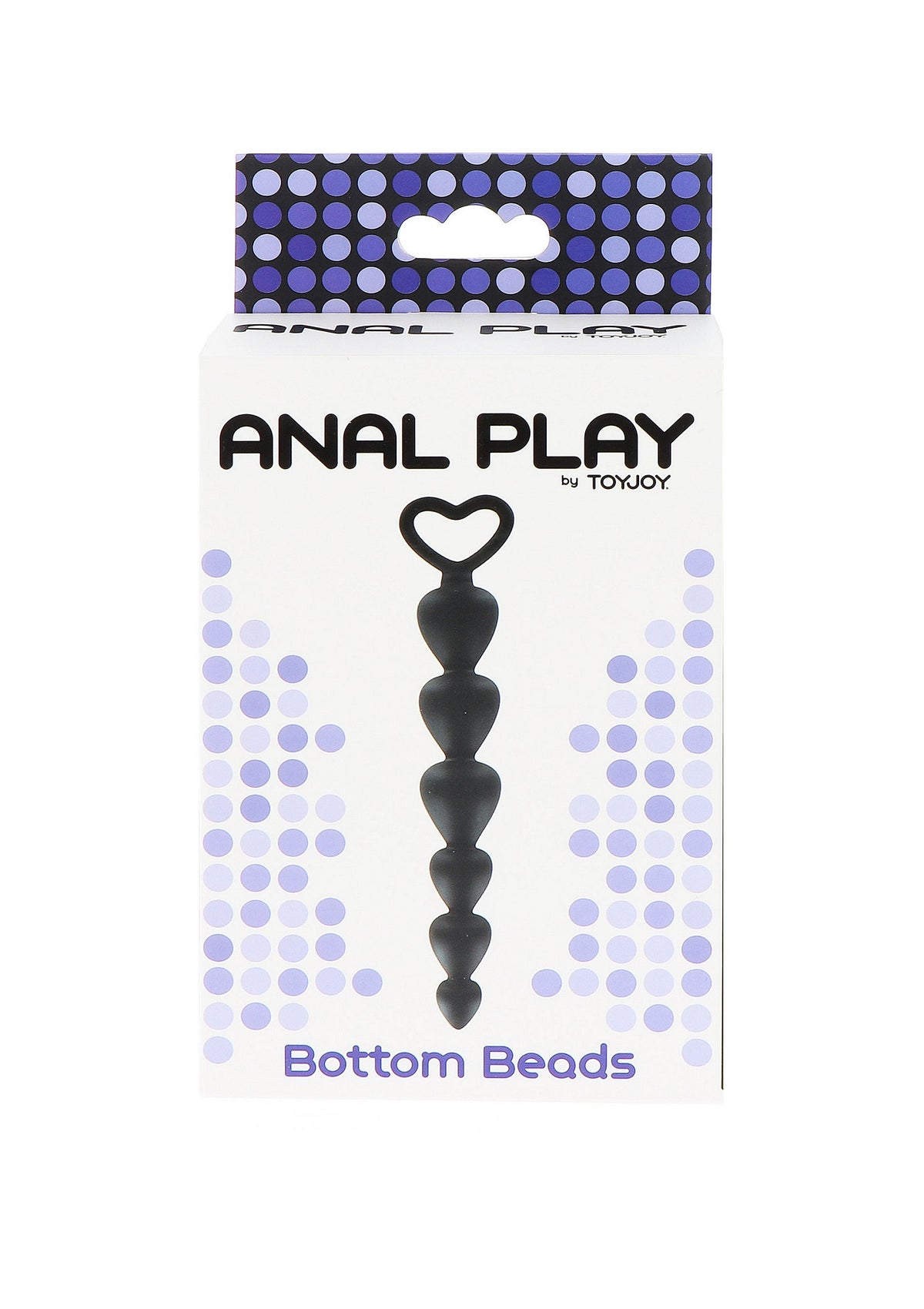 ToyJoy Bottom Beads — sześć czarnych koralików