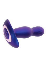 ToyJoy Buttocks The Stout Inflating Vibrating Plug — niebieski — fotografia 3 z katalogu hurtowni