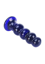 ToyJoy Buttocks Radiant Vibrating Glass Plug — niebieski — fotografia 2 z katalogu hurtowni