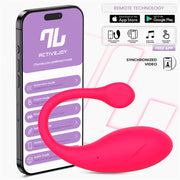 Bulby Vibrating Egg with App Dark Pink – fotografia 2