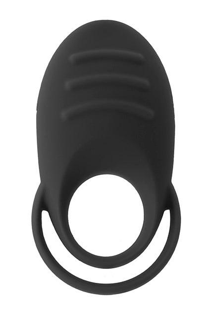 S Pleasures Premium Line — DUAL COCK RING - BLACK – zdjęcie 1