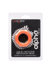 CalExotics Alpha Liquid Silicone Sexagon Ring – zdjęcie 1