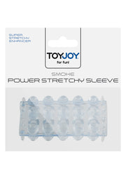 ToyJoy Power Stretchy Sleeve — elastyczna nakładka TPE — Niebieski