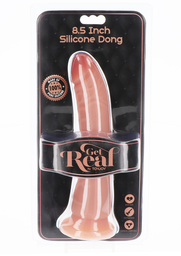 ToyJoy Get Real Dong 21 cm – silikonowy, cielisty z przyssawką