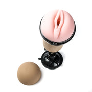 Simple Pleasure masturbator z wibracją wagina cyberskóra ładowany usb złoty – zdjęcie 2