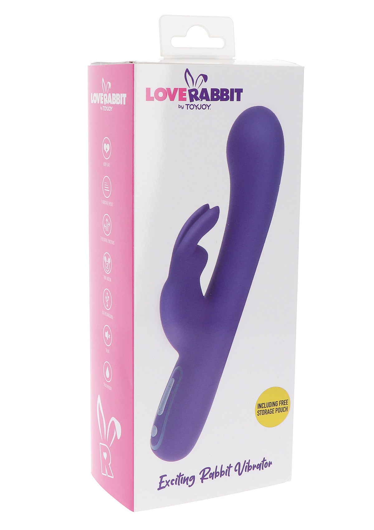 ToyJoy Love Rabbit Exciting Rabbit Vibrator — fioletowy – fotografia produktu wg LaGrana