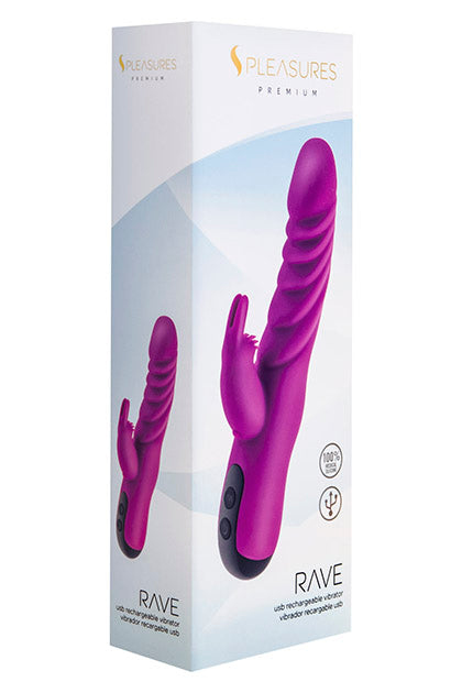 S Pleasures Premium Rave Vibrator Frambuesa – fotografia 1
