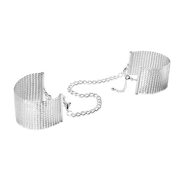Kajdanki Desir Metallique Mesh Silver Handcuffs Bijoux Indiscrets — zdjęcie produktu 1 od PLAYROOM