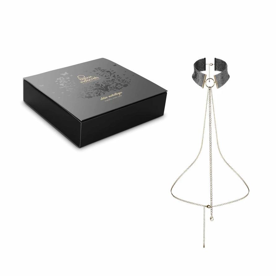 Obróżka Desir Metallique Metallic Mesh Collar Bijoux Indiscrets — zdjęcie produktu 1 od PLAYROOM