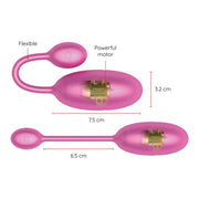 Oninder - Tokyo Vibrating Egg Pink 7.5 X 3.2 Cm Free App – fotografia 3