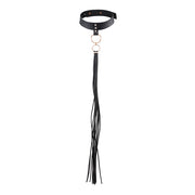 Obróżka z chwostem MAZE Tassel Choker Black Bijoux Indiscrets — zdjęcie produktu 1 od PLAYROOM