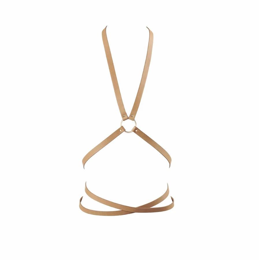 Uprząż Maze Multi-way Harness Brown Bijoux Indiscrets — zdjęcie produktu od PLAYROOM