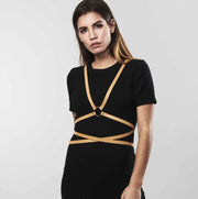 Uprząż Maze Multi-way Harness Brown Bijoux Indiscrets — zdjęcie produktu od PLAYROOM