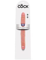 12' Slim Double Dildo Fleshpodwójne Dildo Cieliste 30Cm King Cock — zdjęcie produktu 1 od PLAYROOM