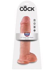 11' Cock With Balls Flesh Dildo Z Jądrami Cieliste 28 Cm King Cock — zdjęcie produktu 1 od PLAYROOM