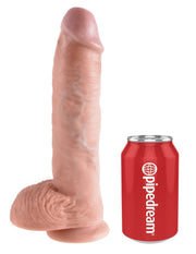 10' Cock With Balls Flesh Dildo Z Jądrami Cieliste 25 Cm King Cock — zdjęcie produktu od PLAYROOM