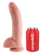 9' Cock With Balls Flesh Dildo Z Jądrami Cieliste 23Cm King Cock — zdjęcie produktu 3 od PLAYROOM