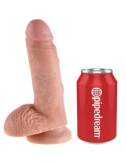 7' Cock With Balls Flesh Dildo Z Jądrami Cieliste 18Cm King Cock — zdjęcie produktu od PLAYROOM
